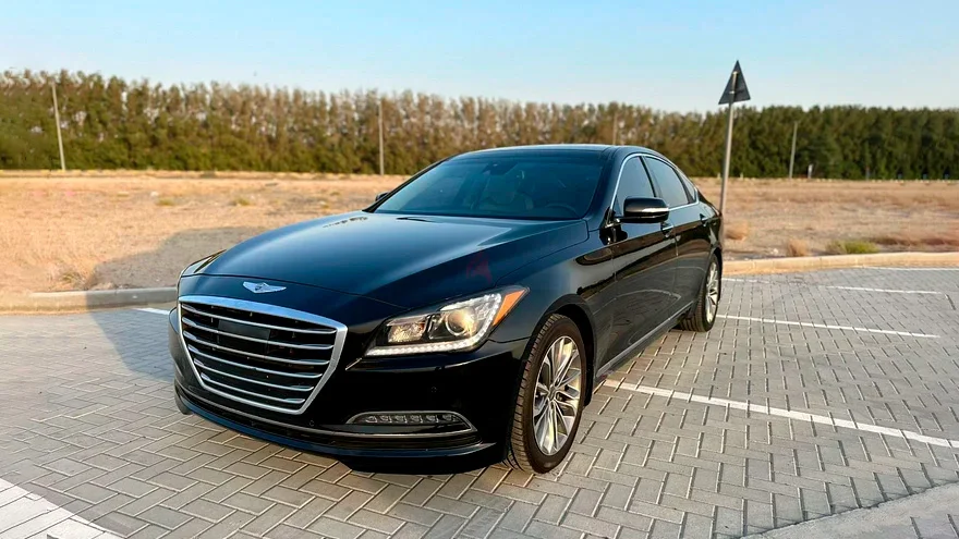 Hyundai Genesis for rent with driver
